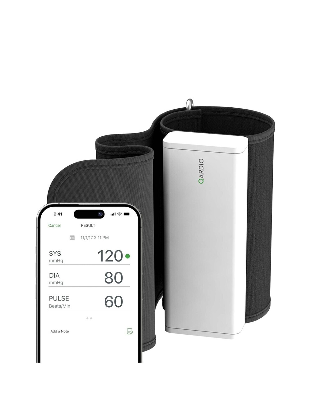QardioArm Blood Pressure Monitor Smart Accurate Compact Digital Upper Arm Cuff.